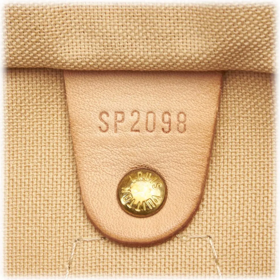 Louis Vuitton Vintage - Damier Azur Speedy 25 Bag - White - Damier Canvas and Vachetta Leather Handbag - Luxury High Quality - Avvenice