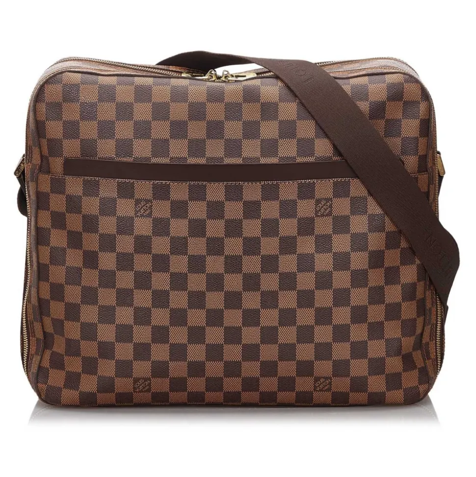 Louis Vuitton Vintage - Damier Ebene Dorsoduro Bag - Brown - Damier Canvas and Leather Handbag - Luxury High Quality - Avvenice