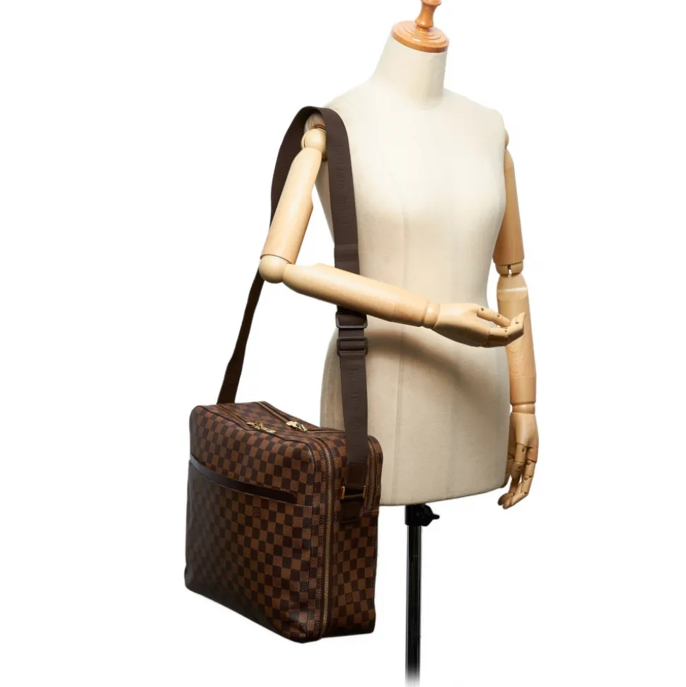 Louis Vuitton Vintage - Damier Ebene Dorsoduro Bag - Brown - Damier Canvas and Leather Handbag - Luxury High Quality - Avvenice