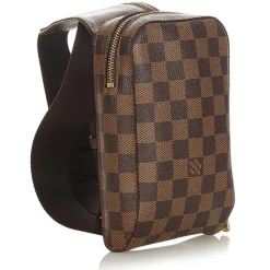 Louis Vuitton Vintage - Damier Ebene Geronimos - Brown - Damier Canvas Belt Bag - Luxury High Quality - Avvenice
