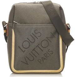 Louis Vuitton Vintage - Damier Geant Citadin - Brown - Fabric Canvas and Calf Leather Crossbody Bag - Luxury High Quality - Avvenice