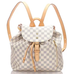 Louis Vuitton Vintage - Damier Azur Sperone Backpack - White - Leather Backpack - Luxury High Quality - Avvenice