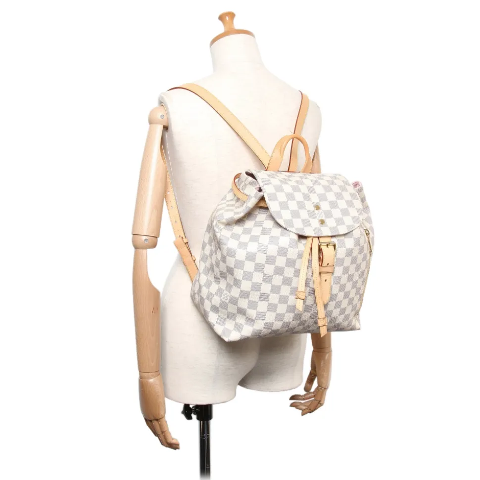 Louis Vuitton Vintage - Damier Azur Sperone Backpack - White - Leather Backpack - Luxury High Quality - Avvenice