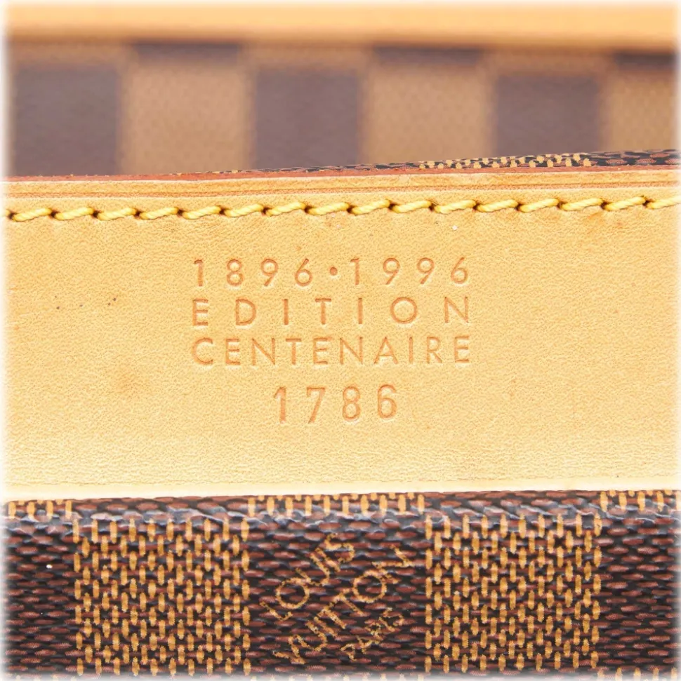 Louis Vuitton Vintage - Damier Ebene Clipper Bag - Brown - Damier Canvas and Leather Handbag - Luxury High Quality - Avvenice