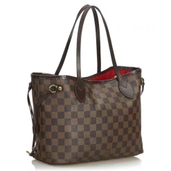 Louis Vuitton Vintage - Damier Ebene Neverfull PM Bag - Brown - Damier Canvas and Leather Handbag - Luxury High Quality - Avvenice