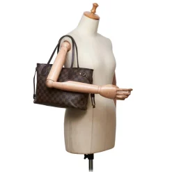 Louis Vuitton Vintage - Damier Ebene Neverfull PM Bag - Brown - Damier Canvas and Leather Handbag - Luxury High Quality - Avvenice