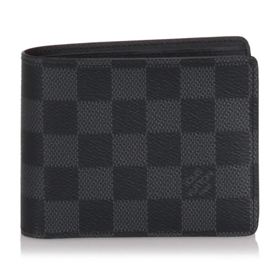 Louis Vuitton Vintage - Damier Graphite Florin Wallet - Graphite - Damier Leather Wallet - Luxury High Quality - Avvenice