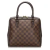 Louis Vuitton Vintage - Damier Ebene Brera Bag - Brown - Damier Canvas and Leather Handbag - Luxury High Quality - Avvenice