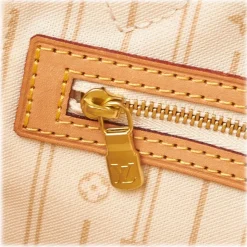 Louis Vuitton Vintage - Damier Azure Neverfull PM Bag - White Ivory Blue - Damier Canvas Leather Handbag - Luxury High Quality - Avvenice