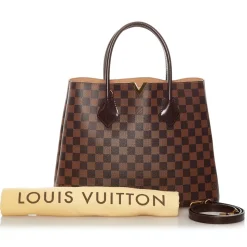 Louis Vuitton Vintage - Damier Ebene Kensington - Brown - Leather Handbag - Luxury High Quality - Avvenice