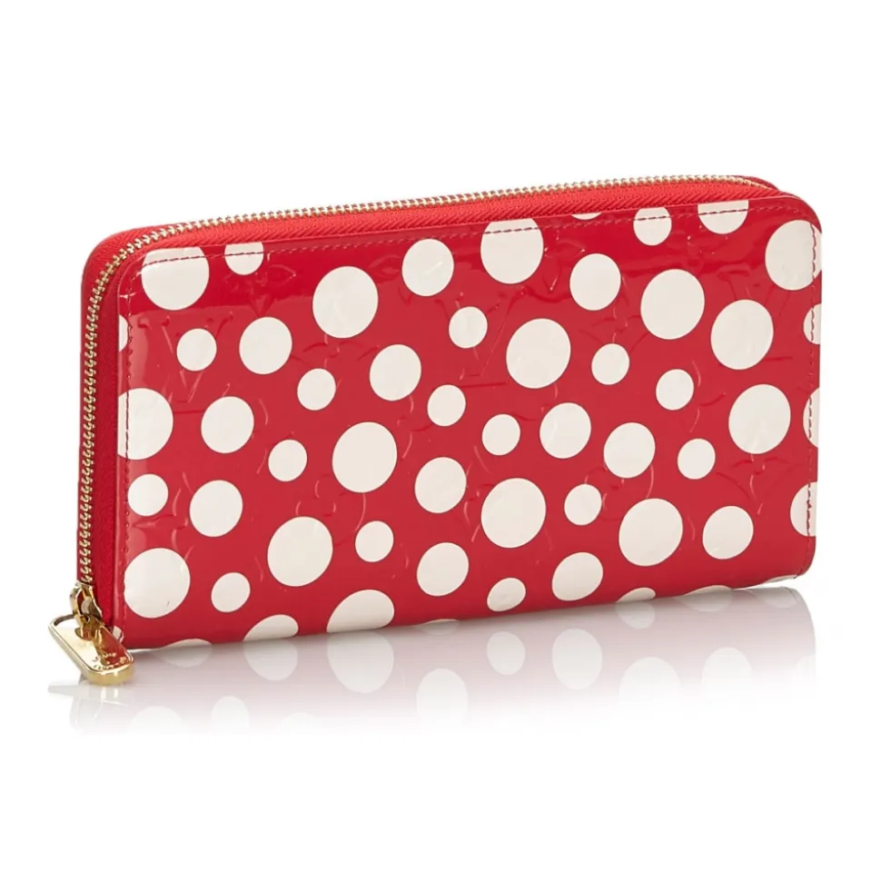 Louis Vuitton Vintage - Dots Infinity Vernis Zippy Wallet - Red White - Leather Wallet - Luxury High Quality - Avvenice