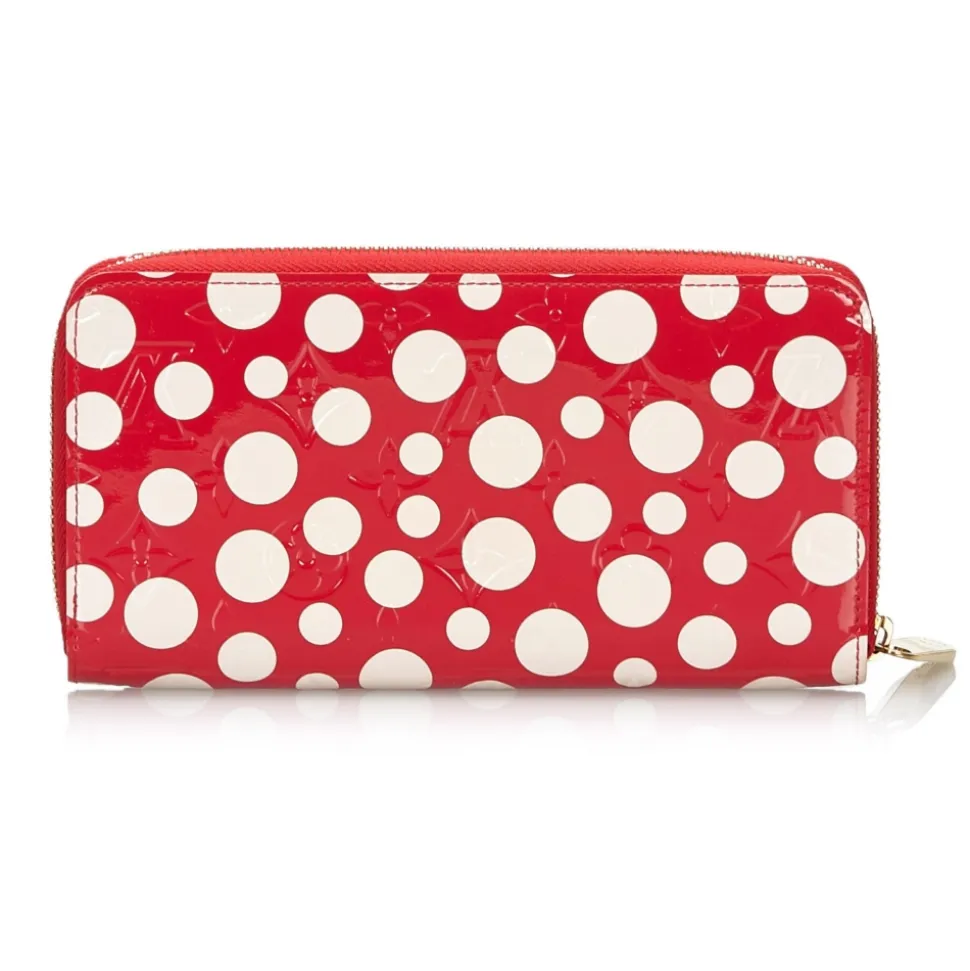 Louis Vuitton Vintage - Dots Infinity Vernis Zippy Wallet - Red White - Leather Wallet - Luxury High Quality - Avvenice