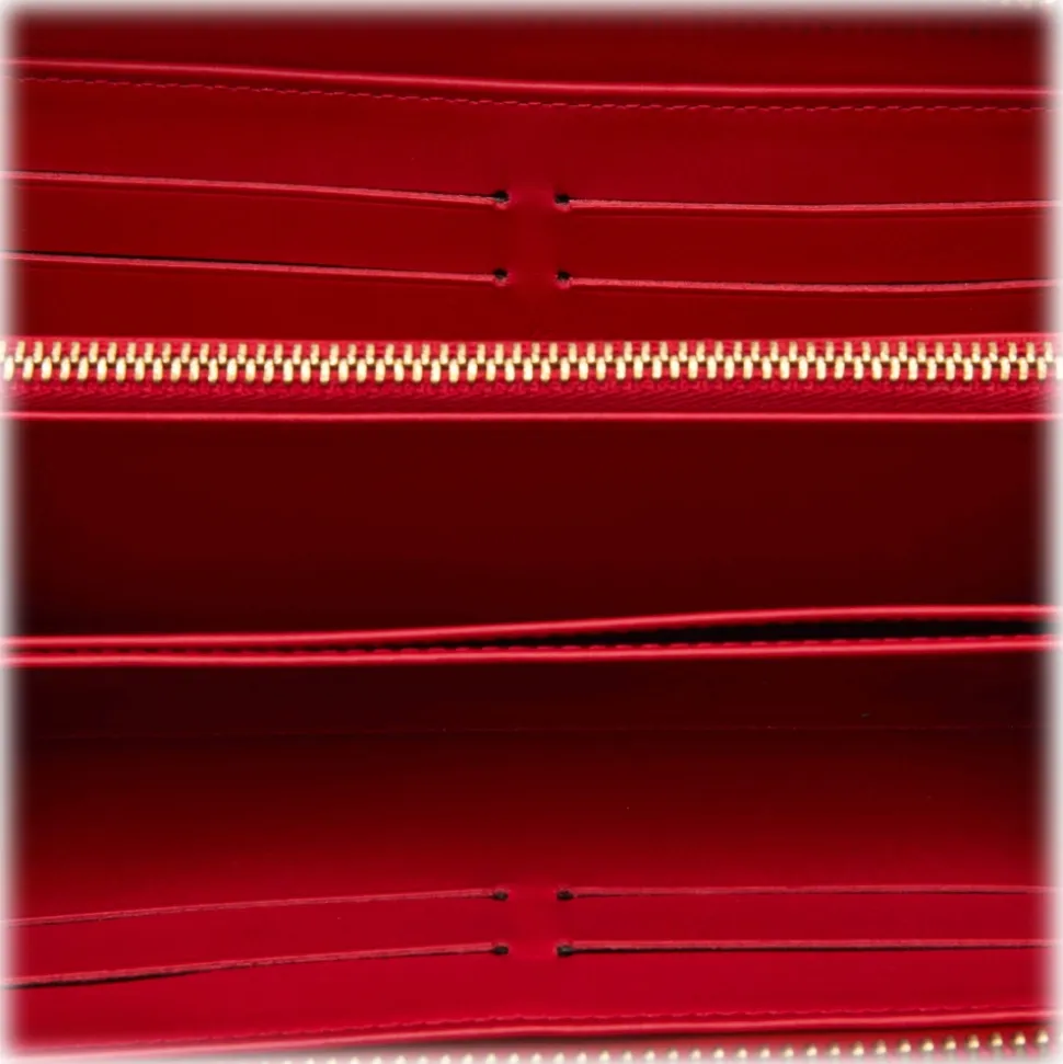 Louis Vuitton Vintage - Dots Infinity Vernis Zippy Wallet - Red White - Leather Wallet - Luxury High Quality - Avvenice