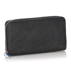 Louis Vuitton Vintage - Epi Zippy Wallet - Black - Leather and Epi Leather Wallet - Luxury High Quality - Avvenice