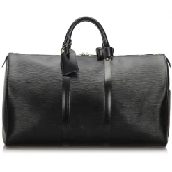 Louis Vuitton Vintage - Epi Keepall 50 Bag - Black - Leather and Epi Leather Handbag - Luxury High Quality - Avvenice