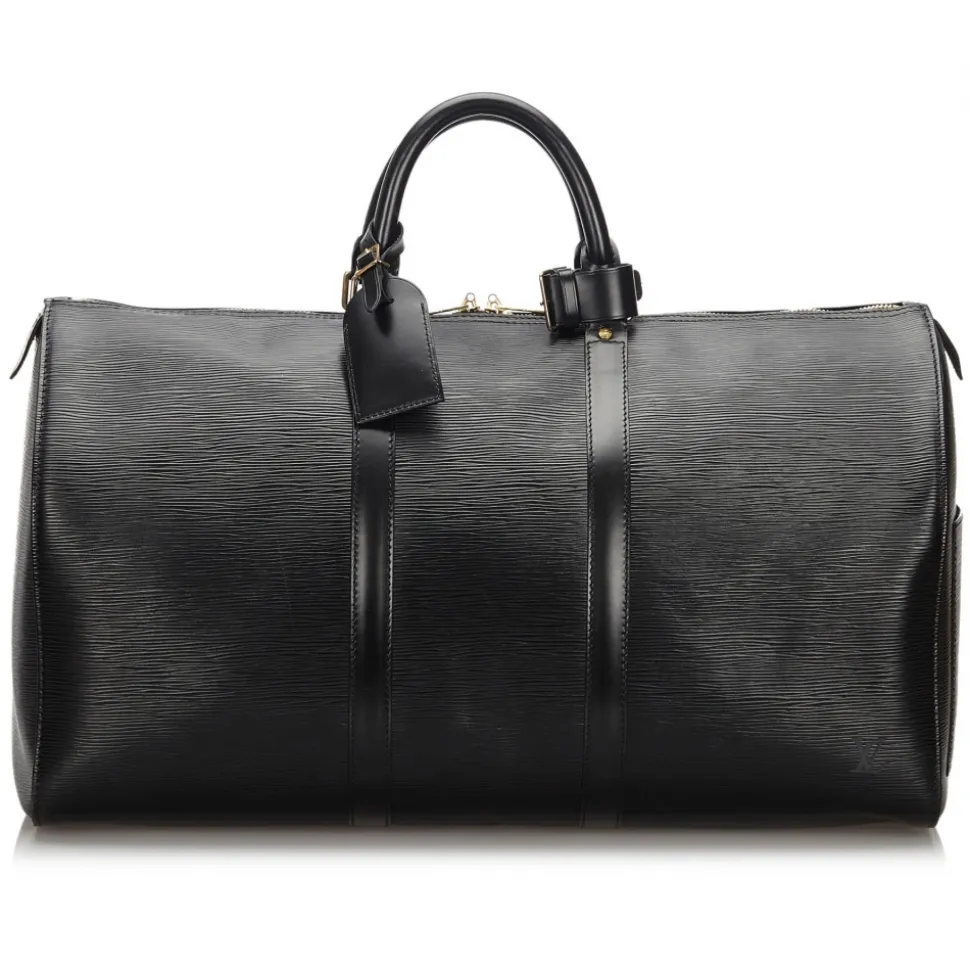 Louis Vuitton Vintage - Epi Keepall 50 Bag - Black - Leather and Epi Leather Handbag - Luxury High Quality - Avvenice