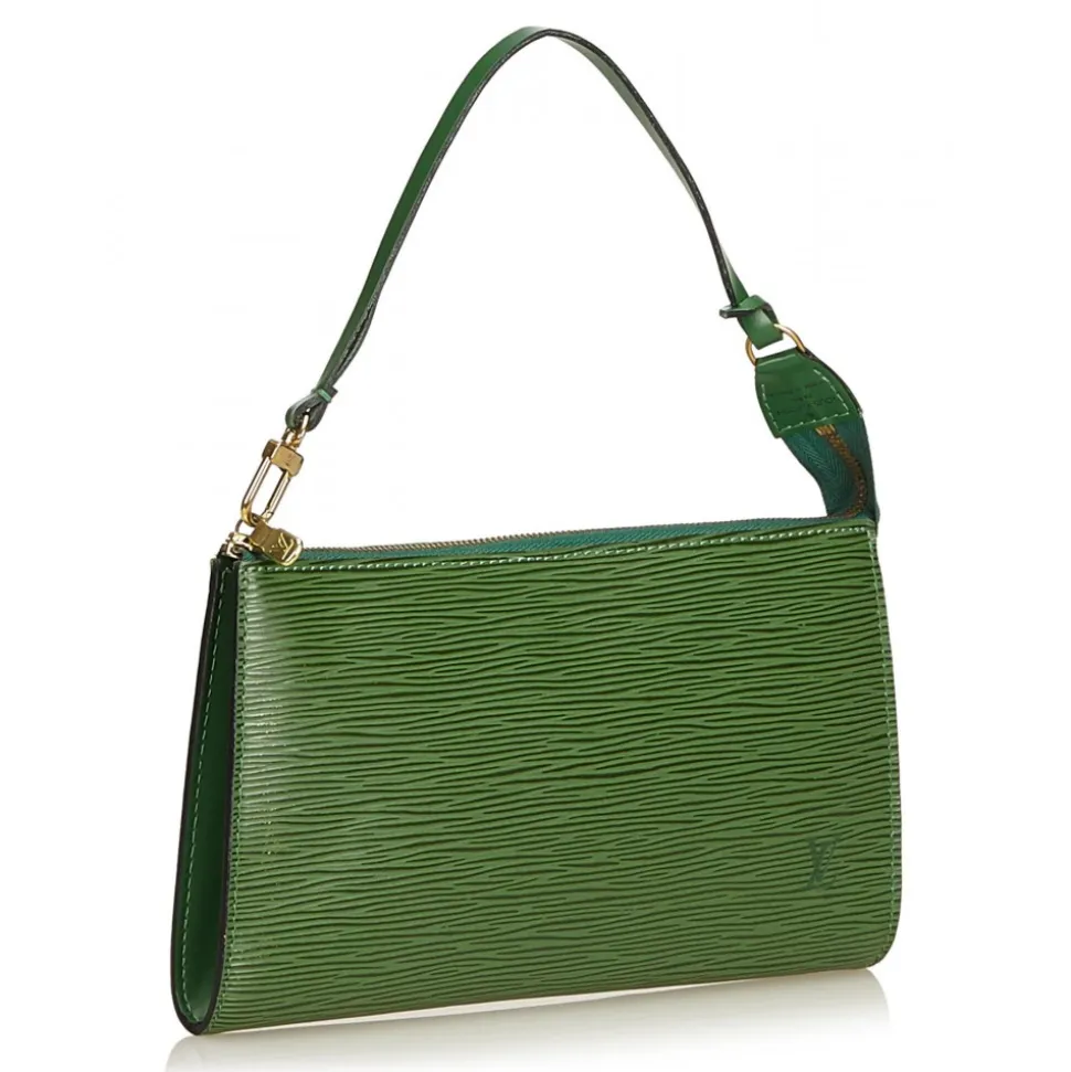 Louis Vuitton Vintage - Epi Pochette Accessoires Bag - Green - Leather and Epi Leather Handbag - Luxury High Quality - Avvenice