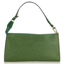 Louis Vuitton Vintage - Epi Pochette Accessoires Bag - Green - Leather and Epi Leather Handbag - Luxury High Quality - Avvenice