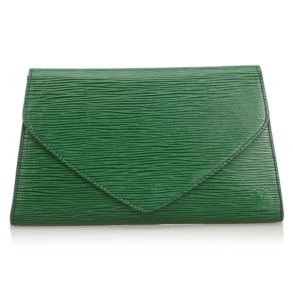 Louis Vuitton Vintage - Epi Art Deco Clutch Bag - Green - Leather and Epi Leather Handbag - Luxury High Quality - Avvenice