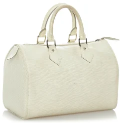 Louis Vuitton Vintage - Epi Speedy 30 - White - Leather Handbag - Luxury High Quality - Avvenice