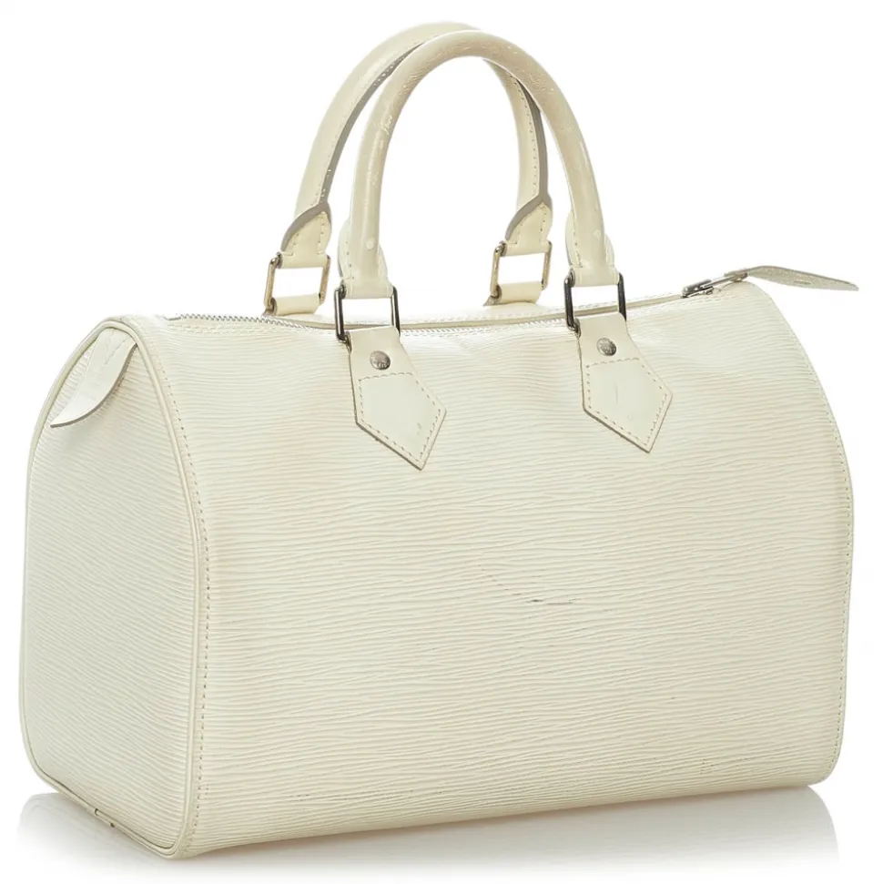 Louis Vuitton Vintage - Epi Speedy 30 - White - Leather Handbag - Luxury High Quality - Avvenice