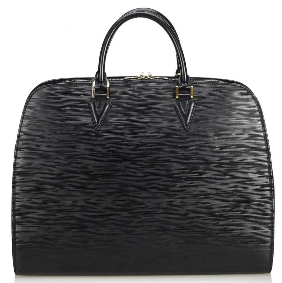 Louis Vuitton Vintage - Epi Sorbonne Bag - Black - Leather and Epi Leather Handbag - Luxury High Quality - Avvenice