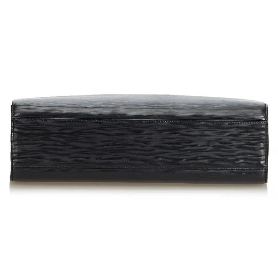 Louis Vuitton Vintage - Epi Sorbonne Bag - Black - Leather and Epi Leather Handbag - Luxury High Quality - Avvenice