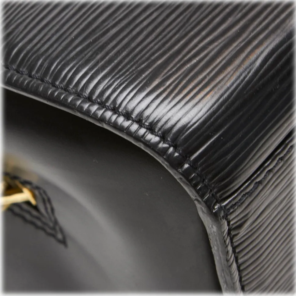 Louis Vuitton Vintage - Epi Sorbonne Bag - Black - Leather and Epi Leather Handbag - Luxury High Quality - Avvenice