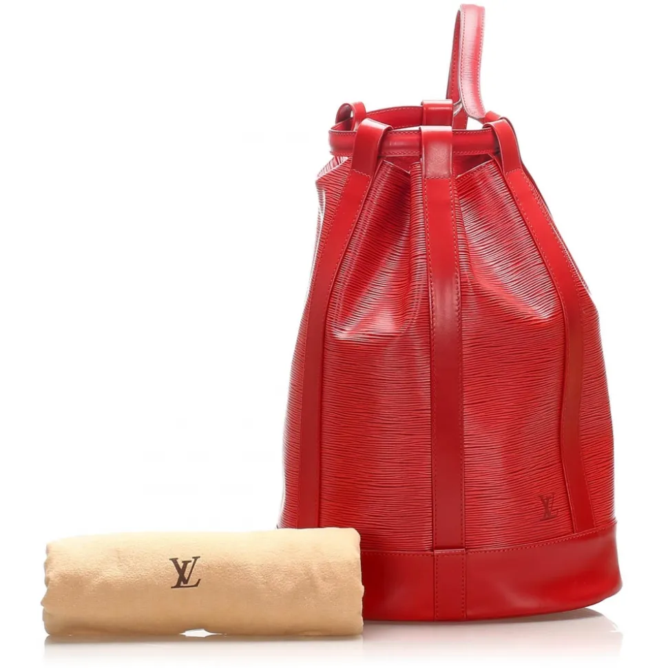 Louis Vuitton Vintage - Epi Randonnee PM - Red - Leather and Epi Leather Backpack - Luxury High Quality - Avvenice