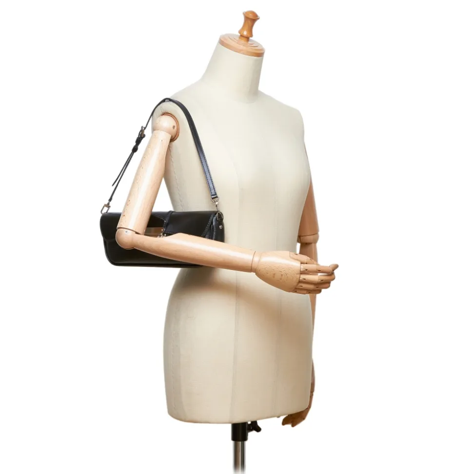 Louis Vuitton Vintage - Epi Pochette Montaigne Bag - Black - Leather and Epi Leather Handbag - Luxury High Quality - Avvenice