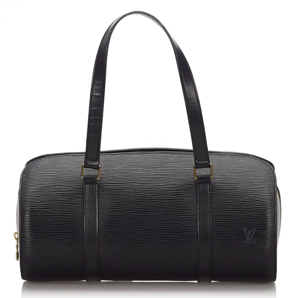 Louis Vuitton Vintage - Epi Soufflot Bag - Black - Leather and Epi Leather Handbag - Luxury High Quality - Avvenice