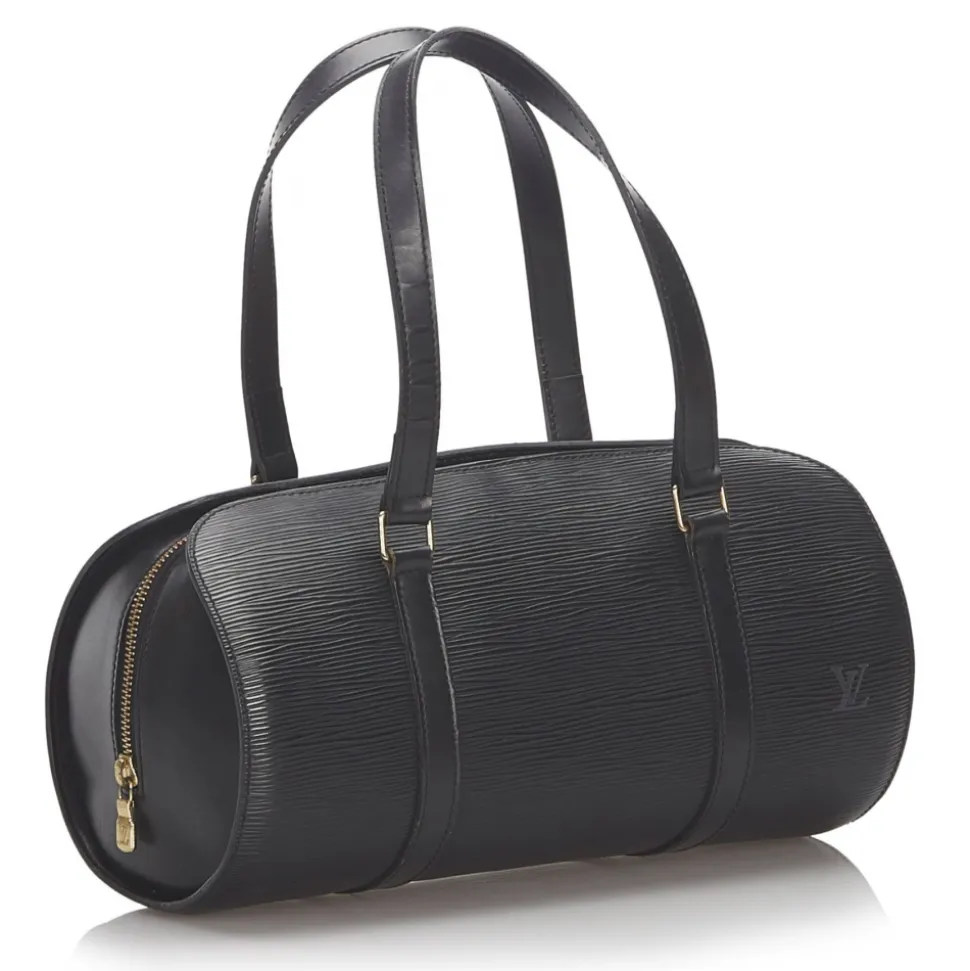 Louis Vuitton Vintage - Epi Soufflot Bag - Black - Leather and Epi Leather Handbag - Luxury High Quality - Avvenice