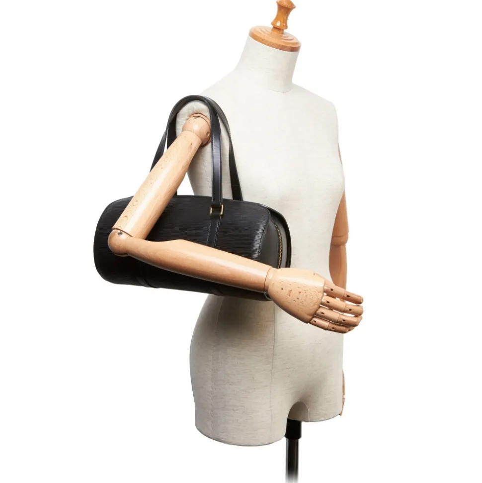 Louis Vuitton Vintage - Epi Soufflot Bag - Black - Leather and Epi Leather Handbag - Luxury High Quality - Avvenice