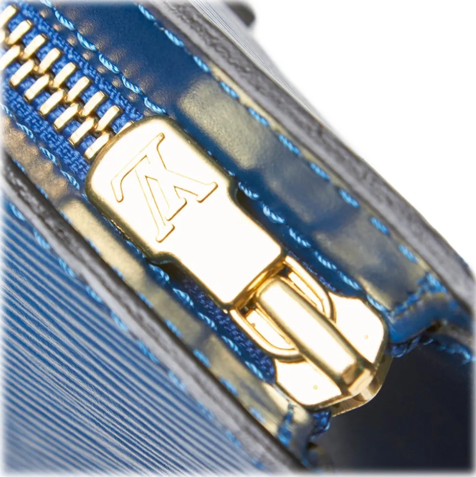 Louis Vuitton Vintage - Epi Saint Jacques PM Bag - Blue - Leather and Epi Leather Handbag - Luxury High Quality - Avvenice