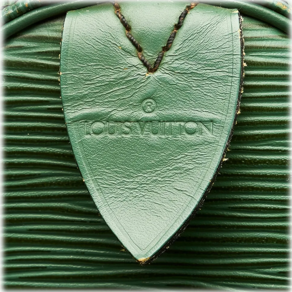 Louis Vuitton Vintage - Epi Speedy 35 - Green - Leather Handbag - Luxury High Quality - Avvenice