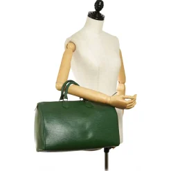 Louis Vuitton Vintage - Epi Speedy 35 - Green - Leather Handbag - Luxury High Quality - Avvenice
