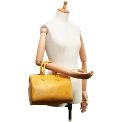Louis Vuitton Vintage - Epi Speedy 25 Bag - Yellow - Leather Handbag - Luxury High Quality - Avvenice