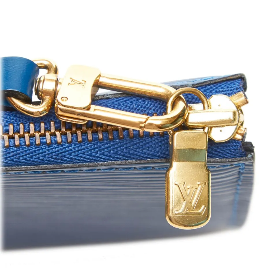 Louis Vuitton Vintage - Epi Pochette Accessoires Bag - Blue - Leather and Epi Leather Handbag - Luxury High Quality - Avvenice