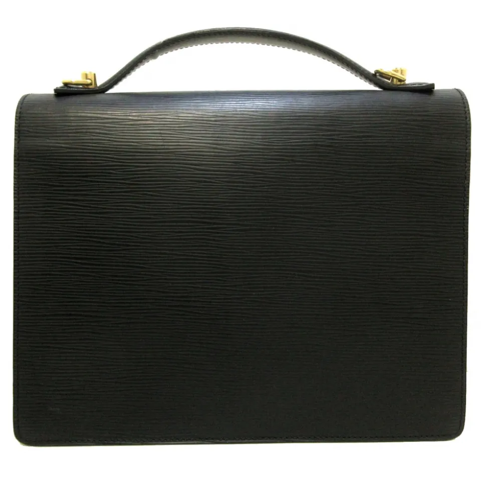 Louis Vuitton Vintage - Epi Monceau Satchel - Black - Epi Leather Satchel - Luxury High Quality - Avvenice