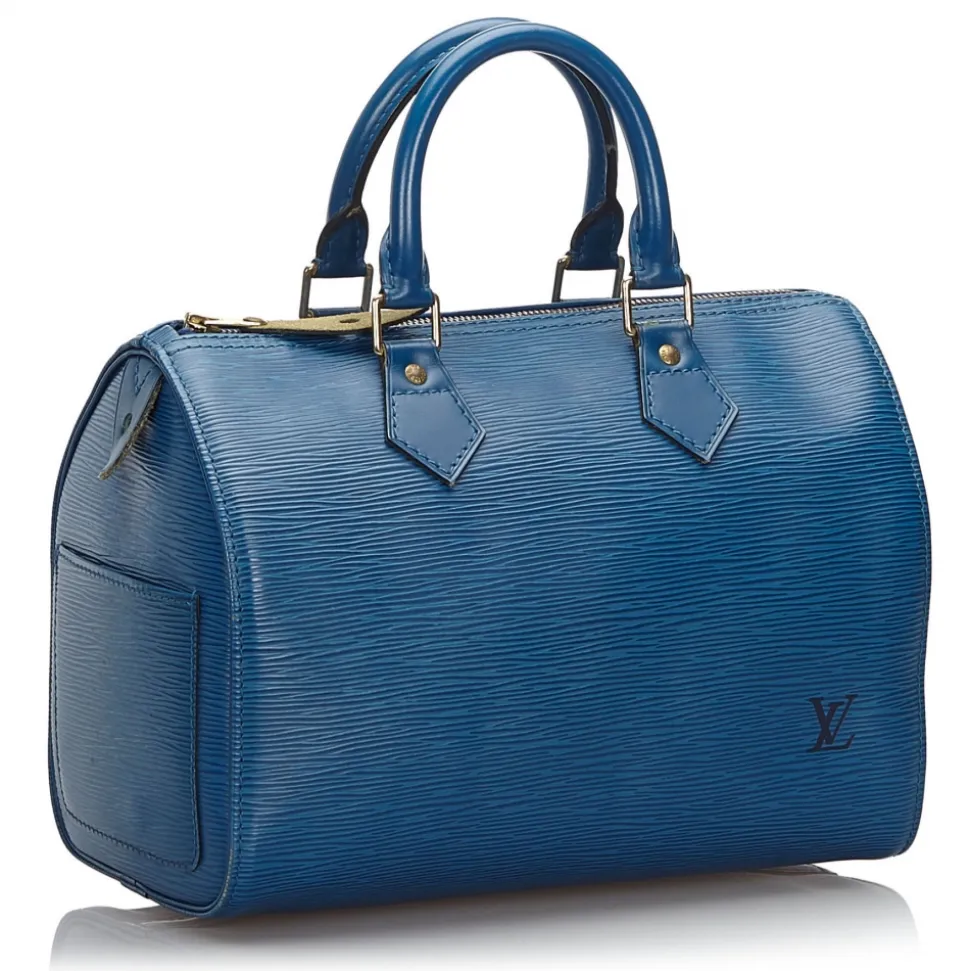 Louis Vuitton Vintage - Epi Speedy 25 Bag - Blue - Leather Handbag - Luxury High Quality - Avvenice