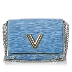 Louis Vuitton Vintage - Epi Twist MM Bag - Blue - Leather and Epi Leather Handbag - Luxury High Quality - Avvenice