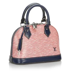 Louis Vuitton Vintage - Epi Denim Alma BB Bag - Red Blue - Leather and Epi Leather Handbag - Luxury High Quality - Avvenice