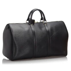 Louis Vuitton Vintage - Epi Keepall 55 Bag - Black - Leather and Epi Leather Handbag - Luxury High Quality - Avvenice