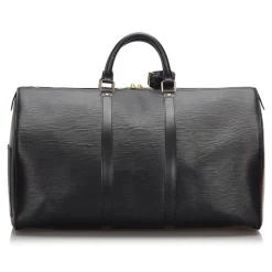 Louis Vuitton Vintage - Epi Keepall 55 Bag - Black - Leather and Epi Leather Handbag - Luxury High Quality - Avvenice