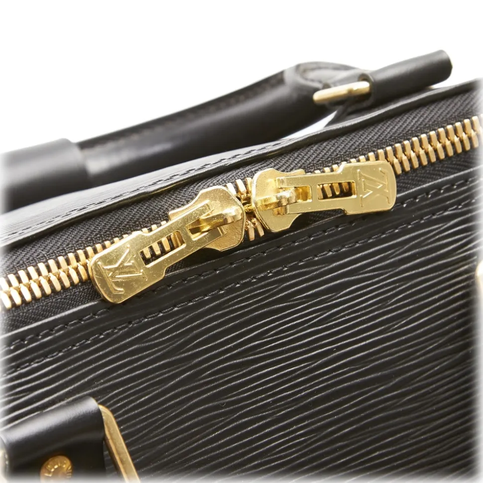 Louis Vuitton Vintage - Epi Keepall 55 Bag - Black - Leather and Epi Leather Handbag - Luxury High Quality - Avvenice