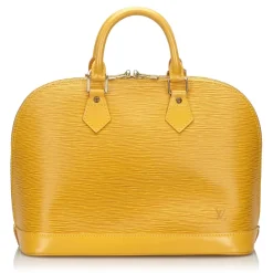 Louis Vuitton Vintage - Epi Alma PM - Yellow - Leather and Epi Leather Handbag - Luxury High Quality - Avvenice