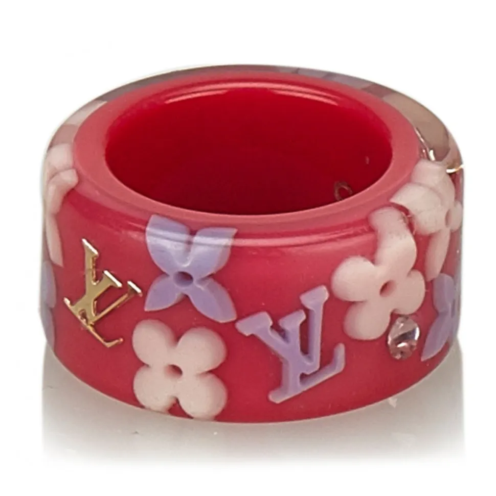 Louis Vuitton Vintage - Inclusion Ring - Pink - Resin - LV Ring - Luxury High Quality - Avvenice