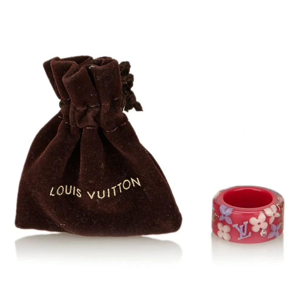 Louis Vuitton Vintage - Inclusion Ring - Pink - Resin - LV Ring - Luxury High Quality - Avvenice