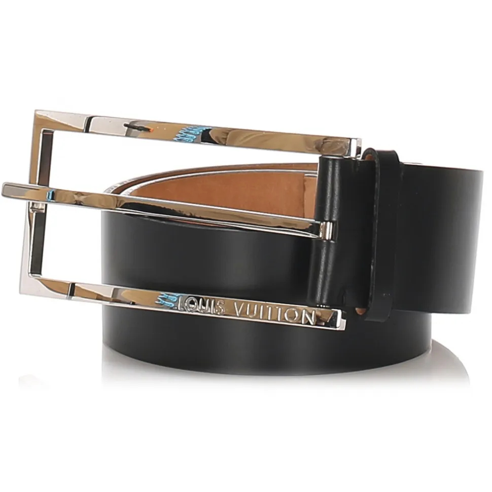 Louis Vuitton Vintage - Leather Belt - Black - Leather Belt - Luxury High Quality - Avvenice
