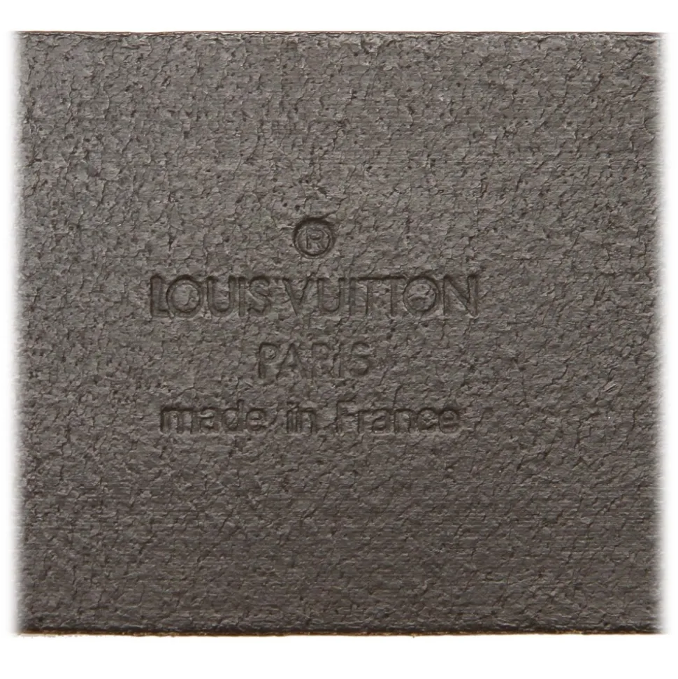 Louis Vuitton Vintage - Leather Belt - Black Silver - Leather Belt - Luxury High Quality - Avvenice